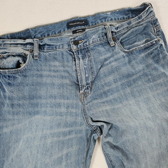 Aeropostale Other - Aeropostale Mens Relaxed Fit Light Wash Denim Jeans 38x32 Blue 100% Cotton